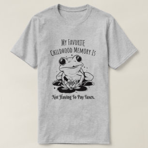 Favoriete jeugdgeheugen betaalt geen belastingen t-shirt