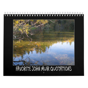 Favoriete John Muir citaten Kalender