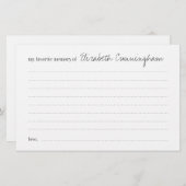 Favoriete Kaart van de Moderne Aanwezigheid van he (Voorkant / Achterkant)