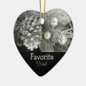 Favoriete kerstboomversiering keramisch ornament (Links)