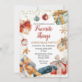 Favoriete kerstcadeau voor kerstcadeautjes kaart (Voorkant)