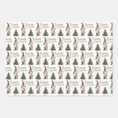 Favoriete kerstkaartjes voor Gnomie Inpakpapier Vel (Voorkant 3)