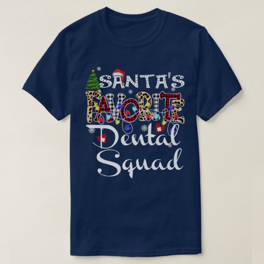 Favoriete kerstkerstkerstkerstfeestdagen t-shirt (Design voorkant)