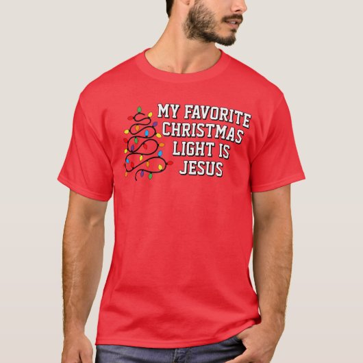 Favoriete Kerstlicht T-shirt (Voorkant)