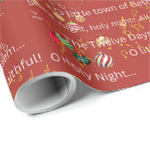 Favoriete kerstliedjes cadeaupapier (Rol Hoek)