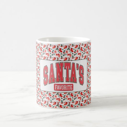 Favoriete kerstman koffiemok (Center)