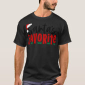 Favoriete kerstman t-shirt (Voorkant)