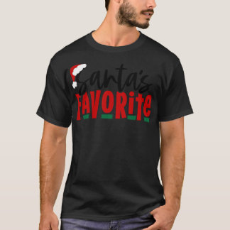 Favoriete kerstman t-shirt