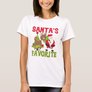Favoriete kerstman t-shirt