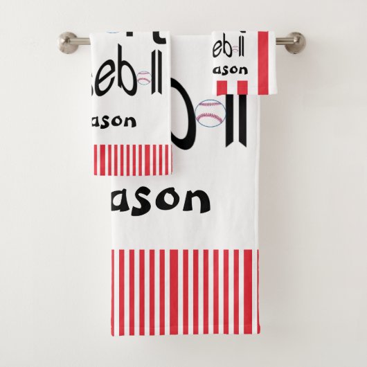 Favoriete keuken in de badkamer Baseball Bad Handdoek (Insitu)