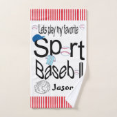 Favoriete keuken in de badkamer Baseball Bad Handdoek (Handdoek)