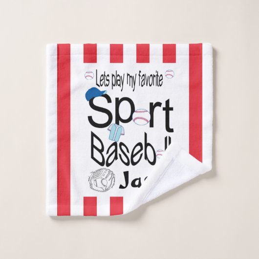 Favoriete keuken in de badkamer Baseball Bad Handdoek (Wasdoekje)