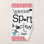 Favoriete keukendiaset voor sport Hockey Bad Handdoek (Handdoek)