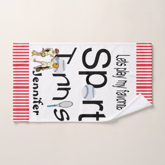 Favoriete keukenetennis voor sportkleding bad handdoek (Handdoek)