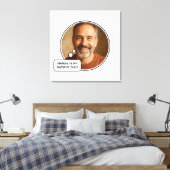 Favoriete kind Funny Dad Vaderdag Canvas Afdruk (Insitu (Slaapkamer))