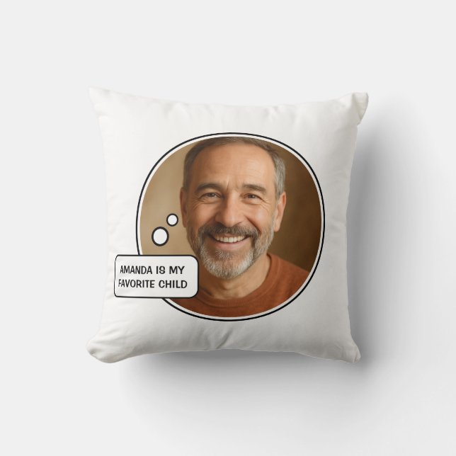 Favoriete kind Funny Dad Vaderdag Kussen (Voorkant)