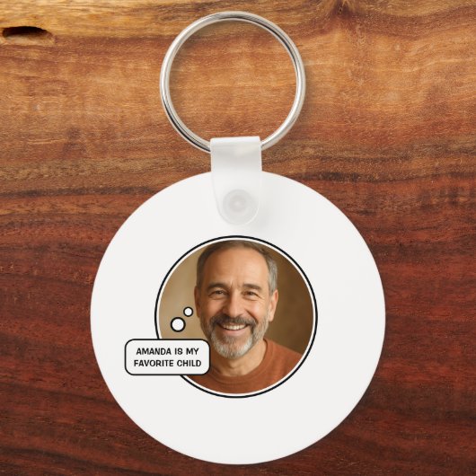 Favoriete kind Funny Dad Vaderdag Sleutelhanger (Voorkant)