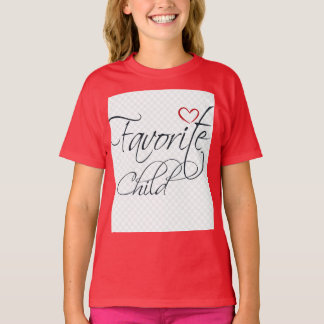 Favoriete kind – Grappige gezegde familie typograf T-shirt