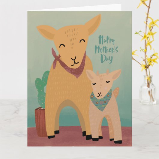 Favoriete Kind Moederdag Wenskaart Kaart (Gele Bloem)