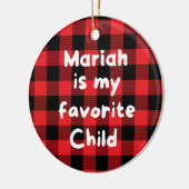 Favoriete kind naam keramisch ornament (Links)