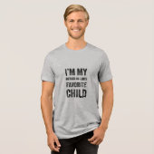 Favoriete kind schoonmoeder grappig cadeau Tri-Blend shirt (Voorkant volledig)