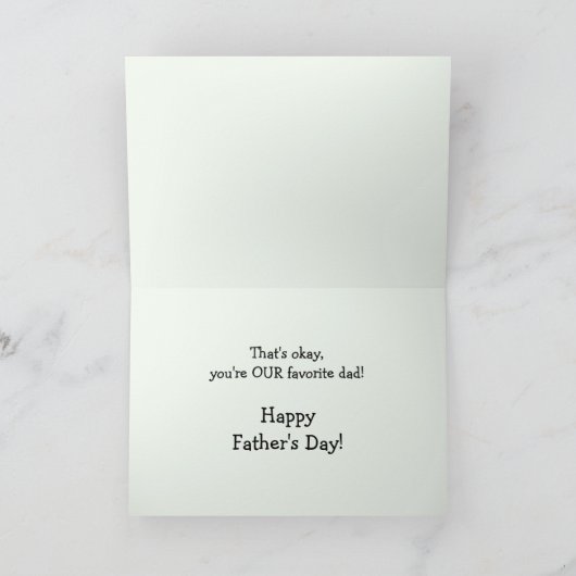 Favoriete Kind Vaderdag Cat Kaart (Binnen)