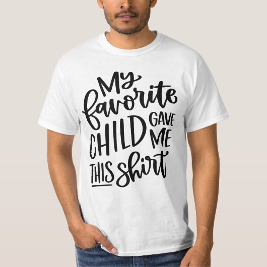 Favoriete kind Vaderdag T-shirt (Voorkant)