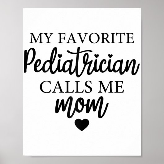 Favoriete kinderarts roept me mam wedstrijd dag 20 poster (Voorkant)