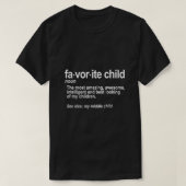 Favoriete kinderdefinitie Funny Mam en Pap Middl T-shirt (Design voorkant)