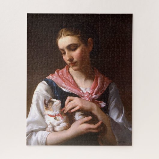 Favoriete Kitten (door Émile Munier) Legpuzzel (Verticaal)