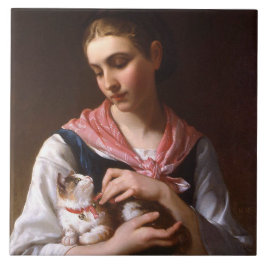 Favoriete Kitten (door Émile Munier) Tegeltje
