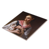 Favoriete Kitten (door Émile Munier) Tegeltje (Zijkant)