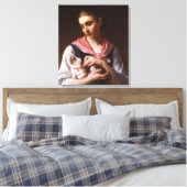 Favoriete kitten (schattig Kat) Canvas Afdruk (Insitu (Slaapkamer))