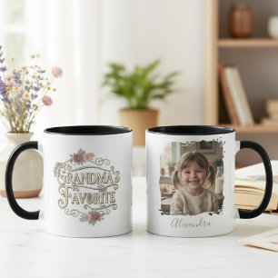 Favoriete kleinkind foto cadeau voor oma  mok