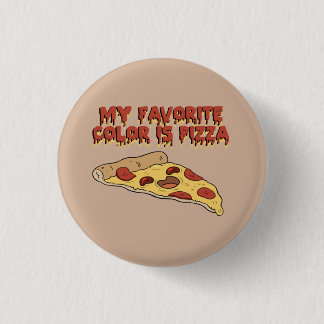 Favoriete kleur is pIzza-toets Ronde Button 3,2 Cm