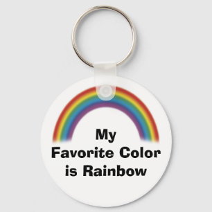 Favoriete kleur is regenboogSleutelhanger Sleutelhanger