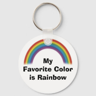 Favoriete kleur is regenboogSleutelhanger Sleutelhanger