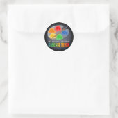 Favoriete kleur is vuilniswagen Sticker (Tas)