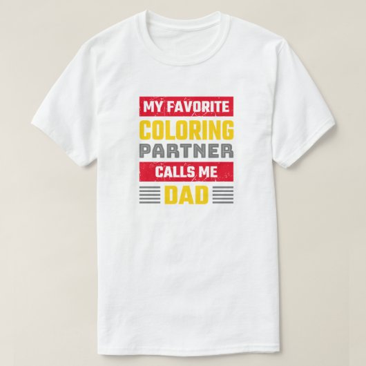 Favoriete Kleurenpartner - Funny Coloring Fan T-shirt (Design voorkant)