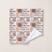 Favoriete koffie bad handdoek (Wasdoekje)