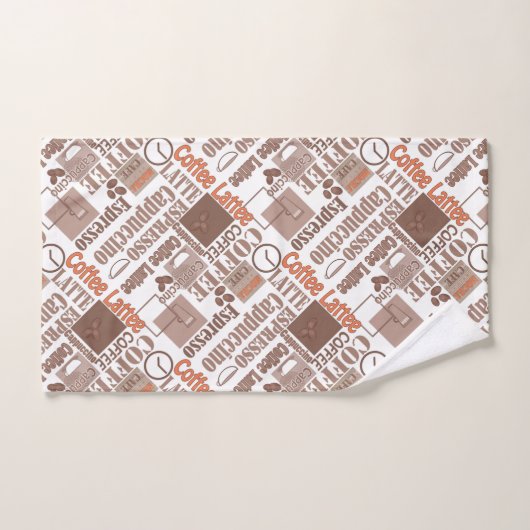 Favoriete koffie bad handdoek (Handdoek)