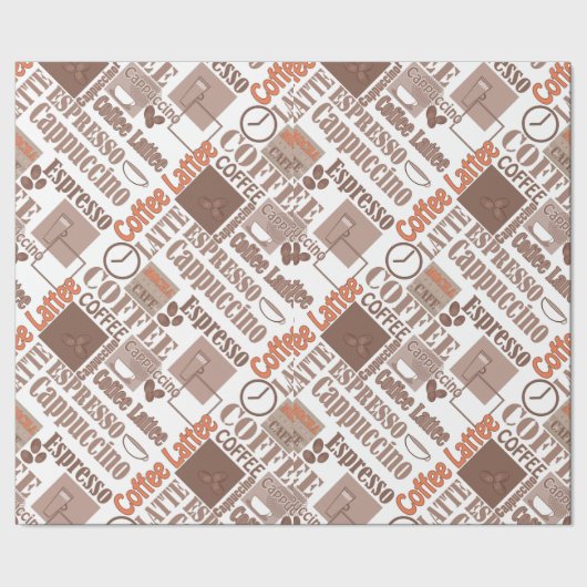 Favoriete koffie cadeaupapier (Zoom)