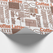 Favoriete koffie cadeaupapier (Hoek)