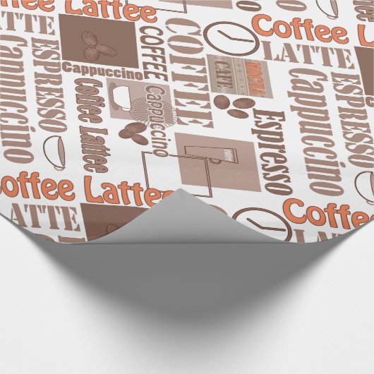Favoriete koffie cadeaupapier (Hoek)