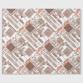 Favoriete koffie cadeaupapier (Vlak)