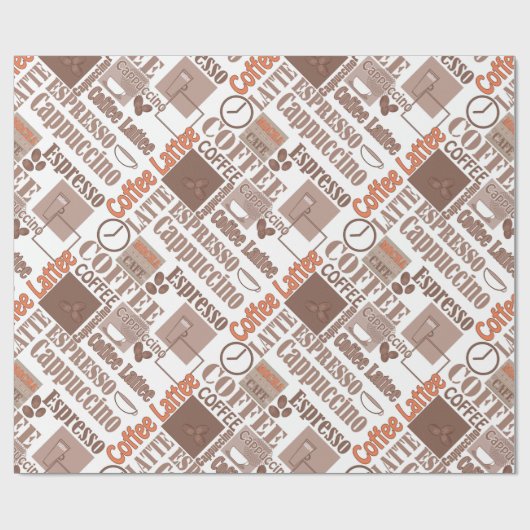 Favoriete koffie cadeaupapier (Vlak)