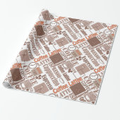 Favoriete koffie cadeaupapier (Uitgerold)