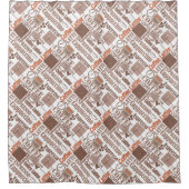 Favoriete koffie douchegordijn (Voorkant)