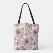 Favoriete koffie tote bag (Achterkant)