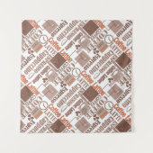 Favoriete koffie wandkleed (Voorkant (horizontaal))